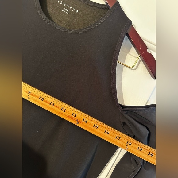 THEORY P/TP Black Witchy Fairy Grunge Cold Shoulder Long Sleeve Jersey Knit NICE - Picture 7 of 9